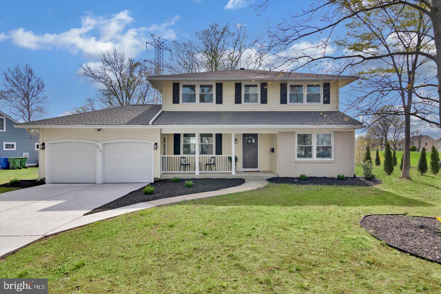 800 Marlowe Road Cherry Hill, NJ 08003 - Photo 2 of 55 a view of a yard in front of a house with a large tree