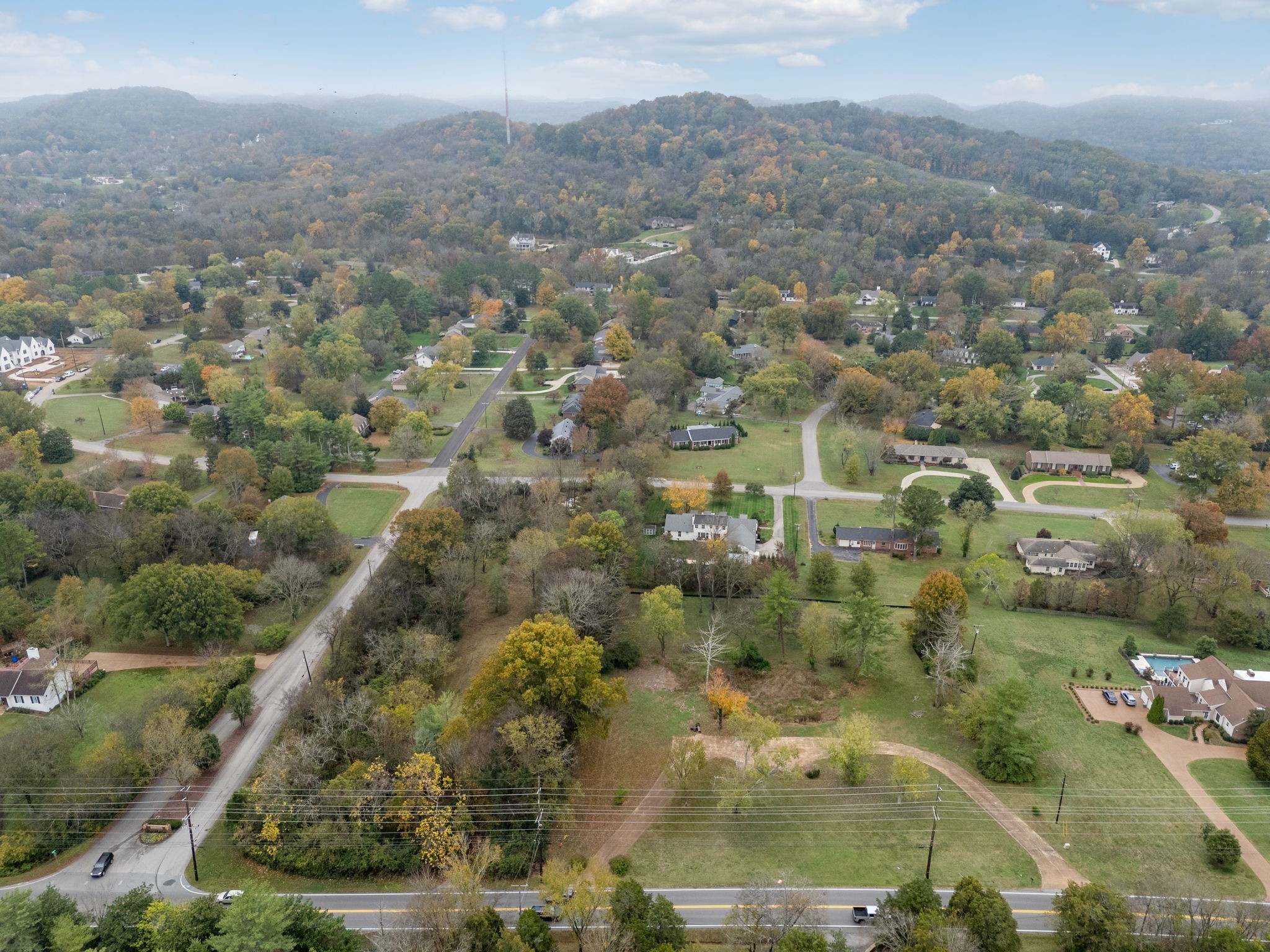 1917 Old Hickory Boulevard Brentwood, TN 37027 - Photo 23 of 49 an aerial view of residential houses with outdoor space