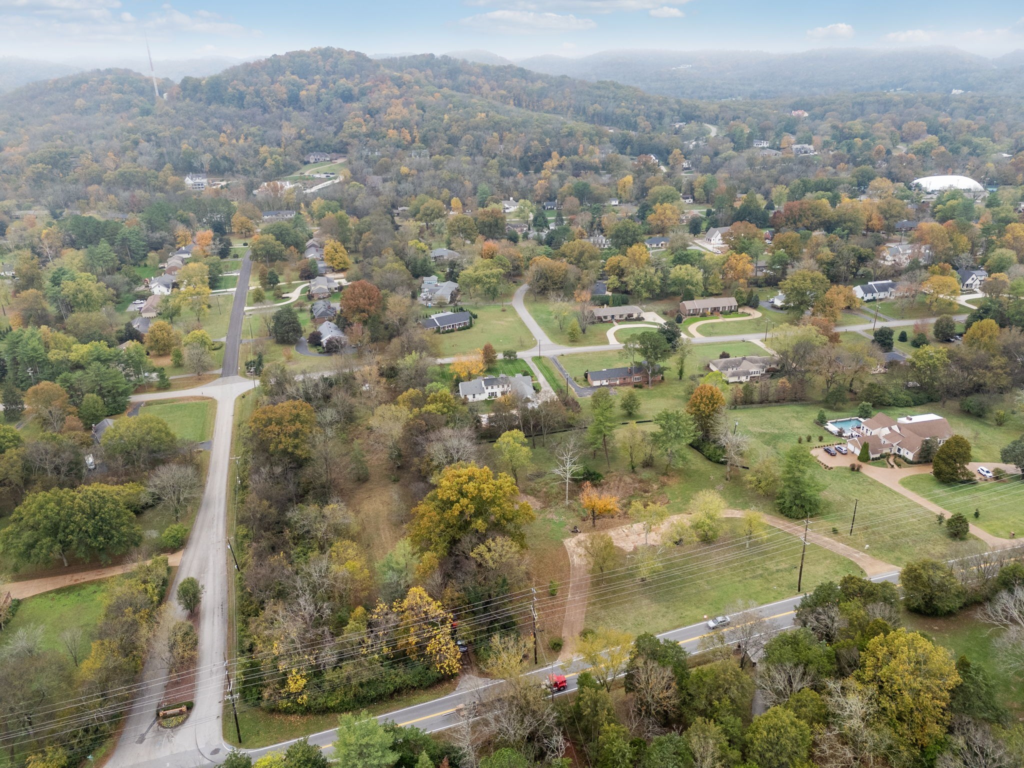 1917 Old Hickory Boulevard Brentwood, TN 37027 - Photo 25 of 49 an aerial view of residential houses with outdoor space