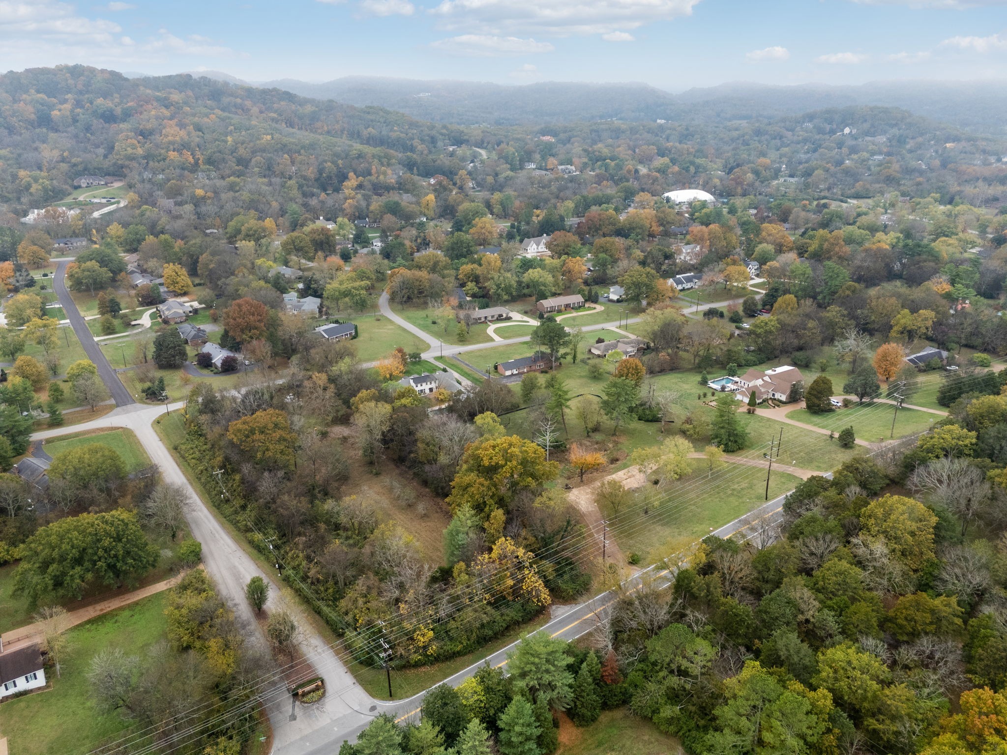 1917 Old Hickory Boulevard Brentwood, TN 37027 - Photo 28 of 49 an aerial view of houses with yard