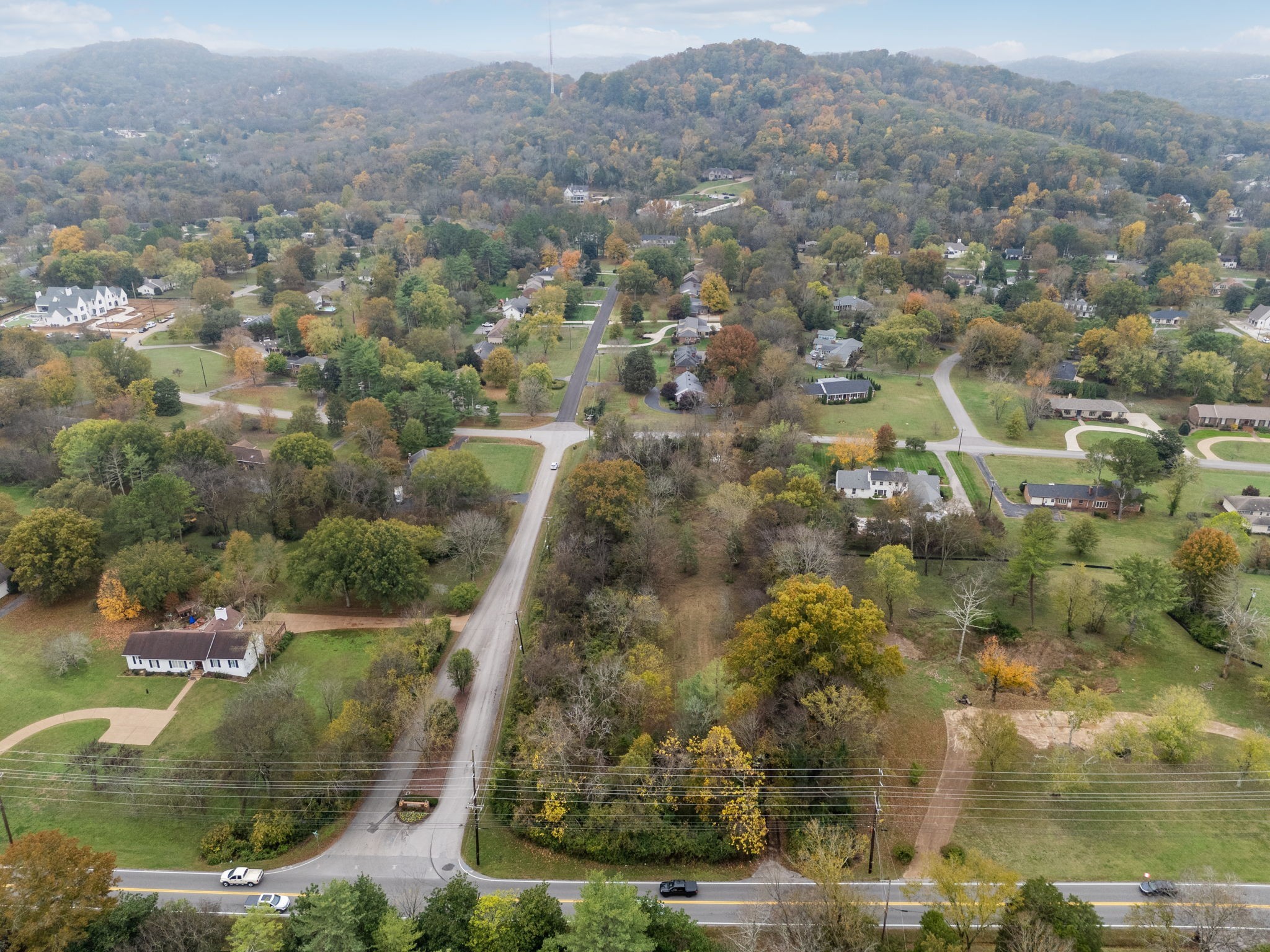 1917 Old Hickory Boulevard Brentwood, TN 37027 - Photo 31 of 49 an aerial view of residential houses with outdoor space