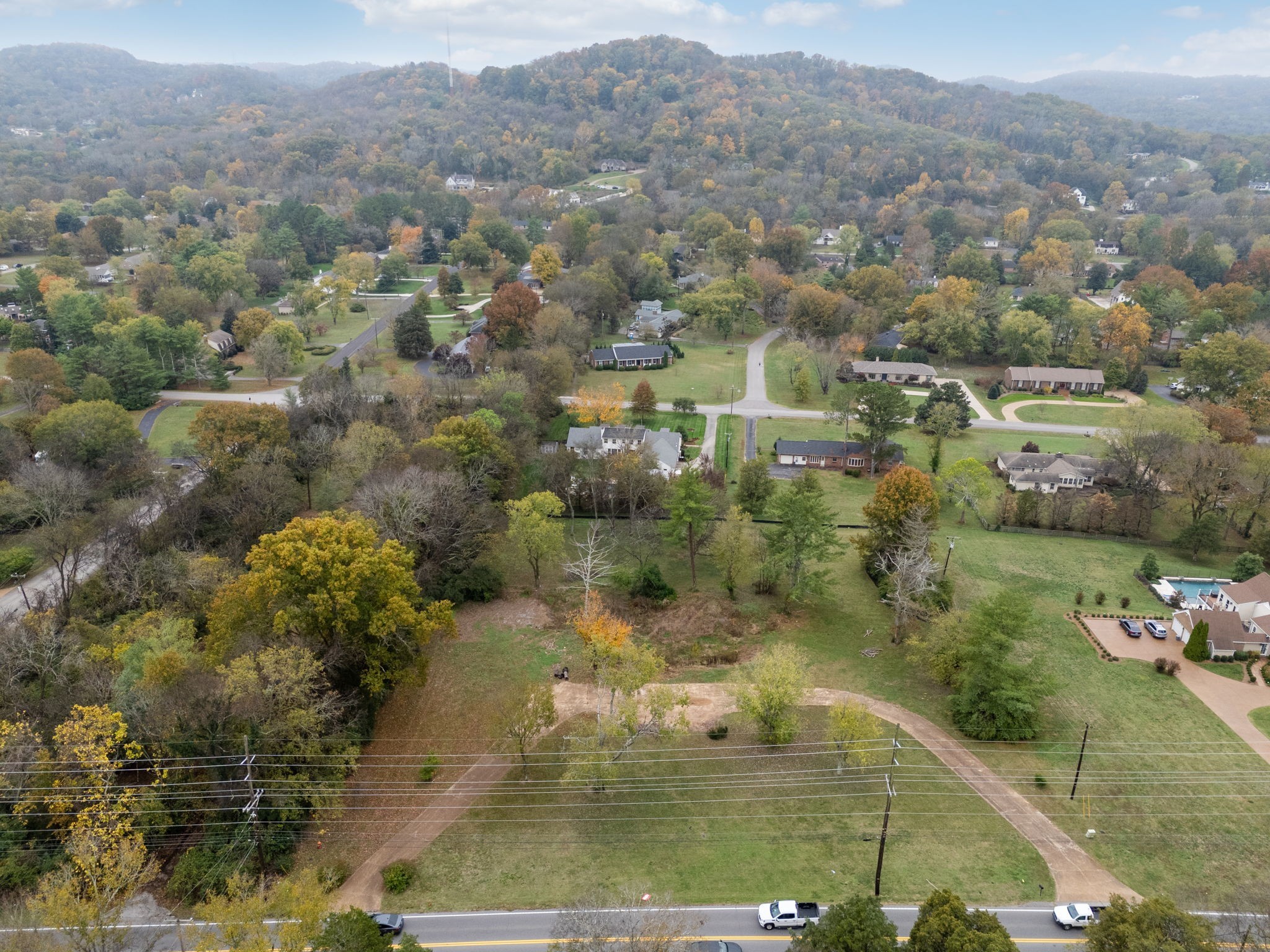 1917 Old Hickory Boulevard Brentwood, TN 37027 - Photo 46 of 49 an aerial view of a residential houses with outdoor space