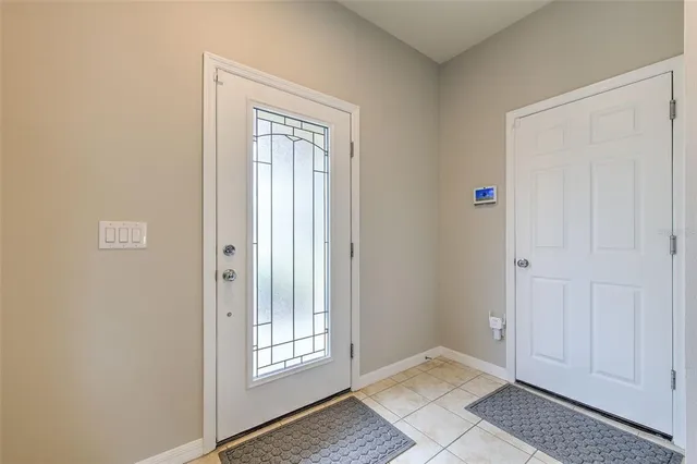 a view of an front door