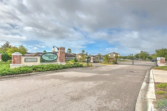 a view of a street with houses