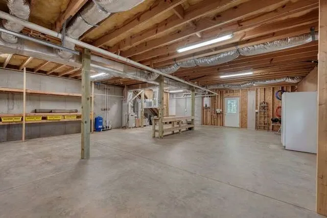 a room with gym equipment