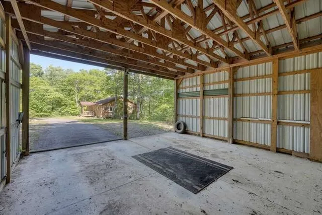 a view of a lake with houses
