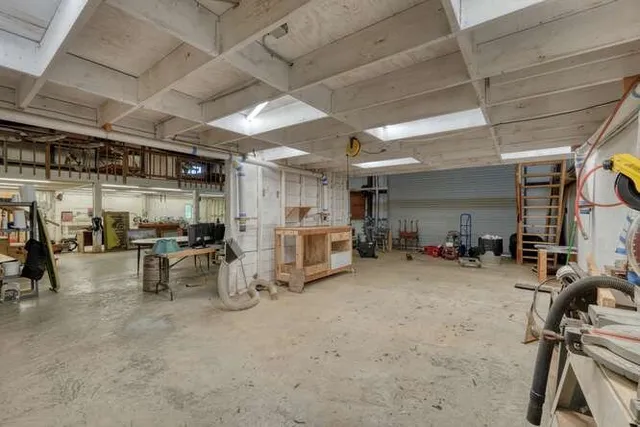 a view of a city with an ocean