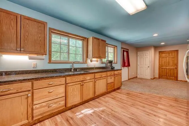 front view of a house with a big yard