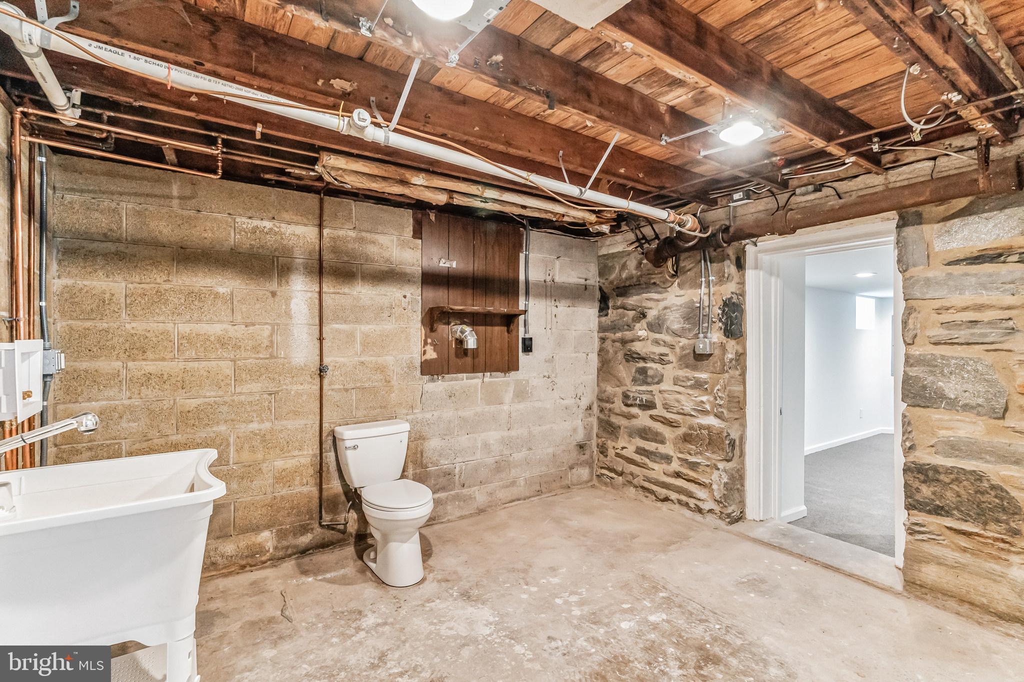 503 Old State Road Media, PA 19063 - Photo 44 of 53 Basement Laundry/Toilet