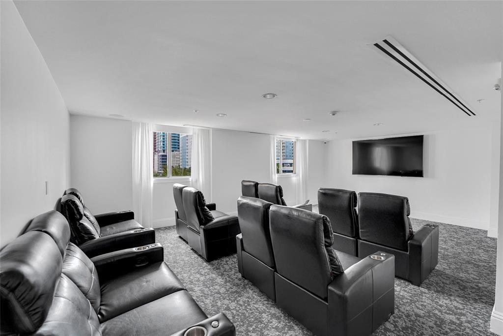 100 North Federal Highway, Unit 819 Fort Lauderdale, FL 33301 - Photo 34 of 36 a living room with furniture and a flat screen tv