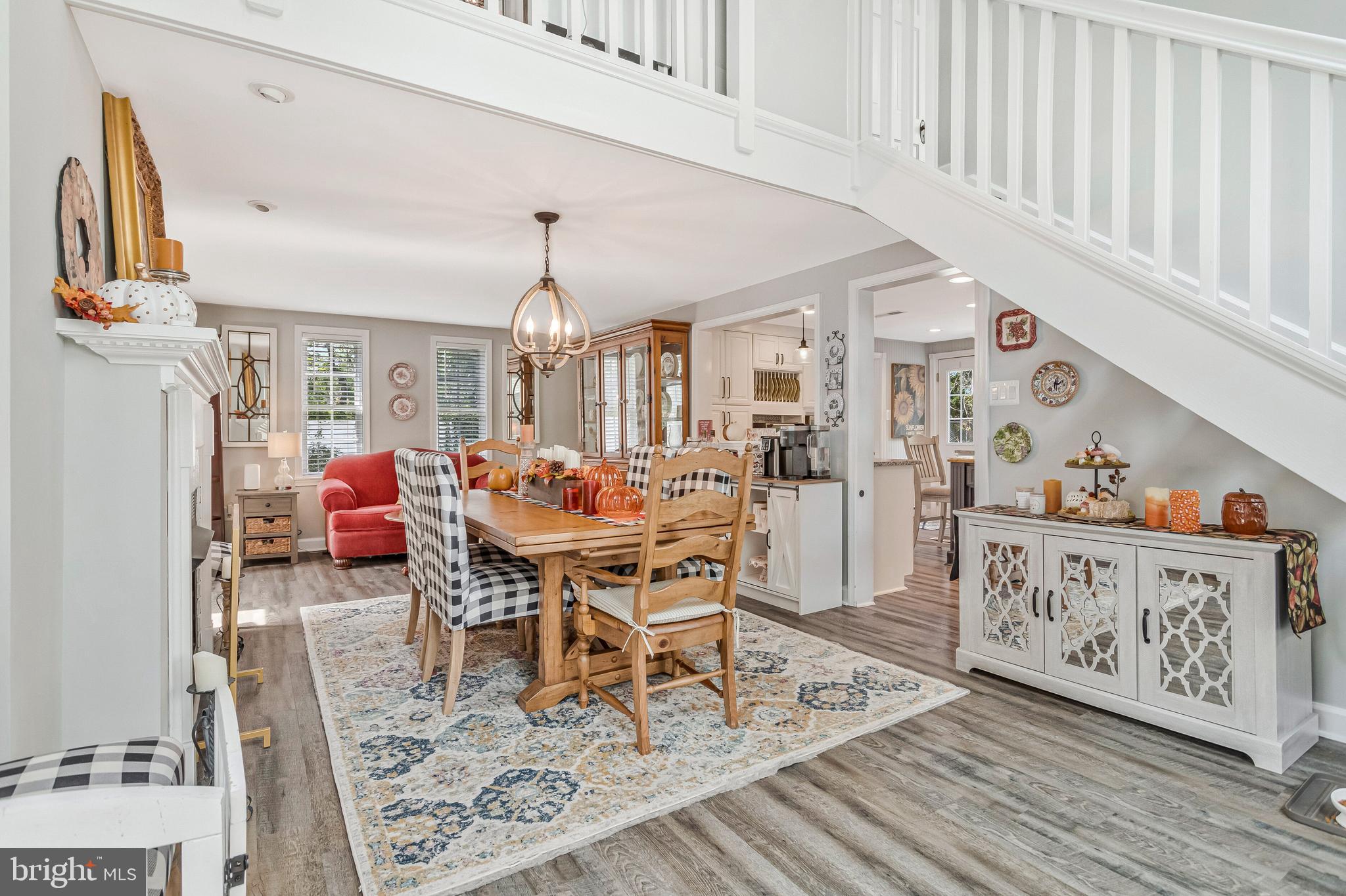 605 Barstow Road Prince Frederick, MD 20678 - Photo 12 of 57 a dining room with furniture and wooden floor