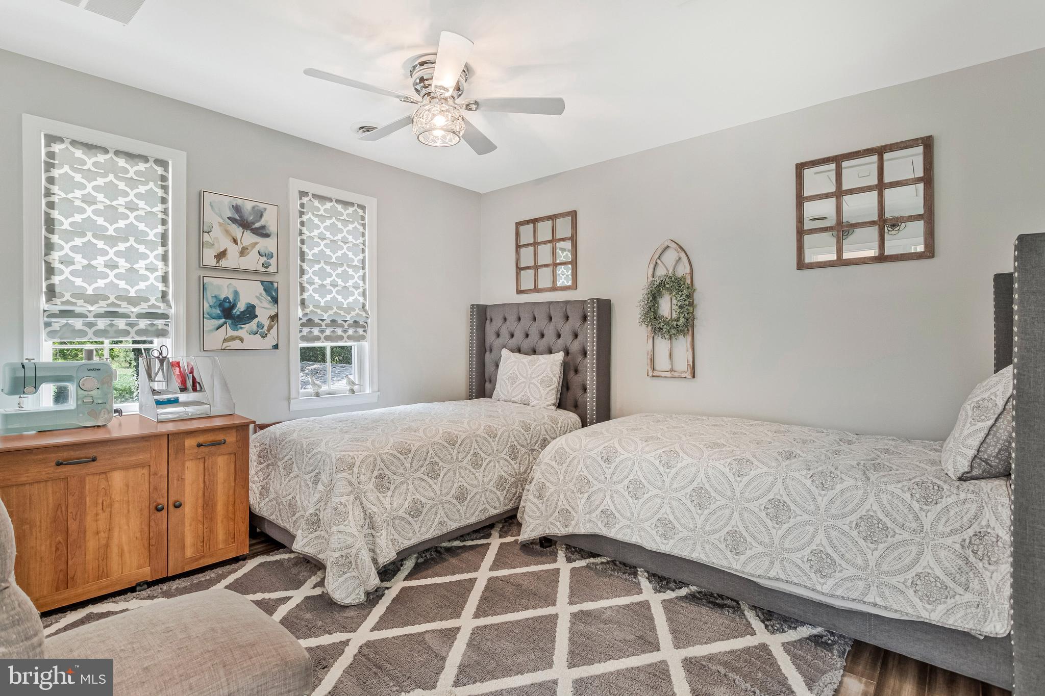 605 Barstow Road Prince Frederick, MD 20678 - Photo 23 of 57 a bedroom with a large bed and a window