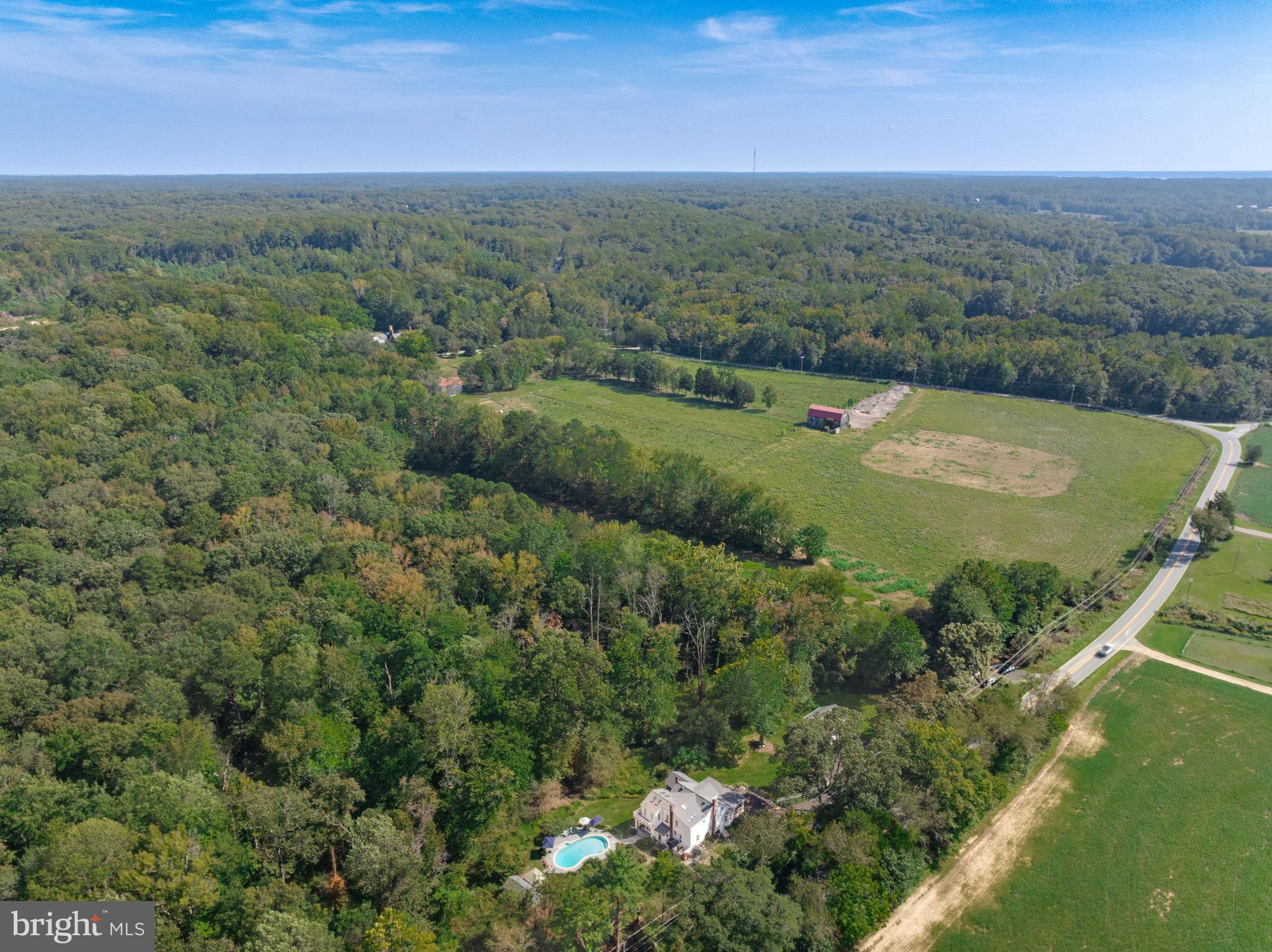 605 Barstow Road Prince Frederick, MD 20678 - Photo 55 of 57 an aerial view of a house with a yard