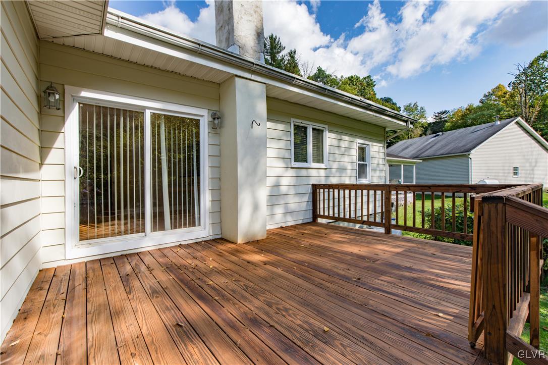 820 Morvale Road Easton, PA 18042 - Photo 13 of 50 a view of backyard with a deck