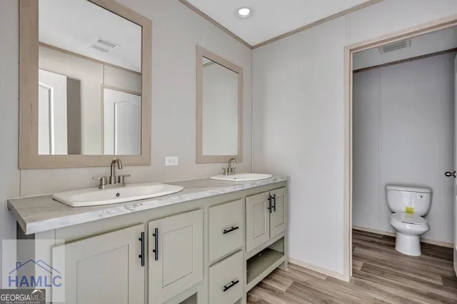 a bathroom with a sink and a toilet