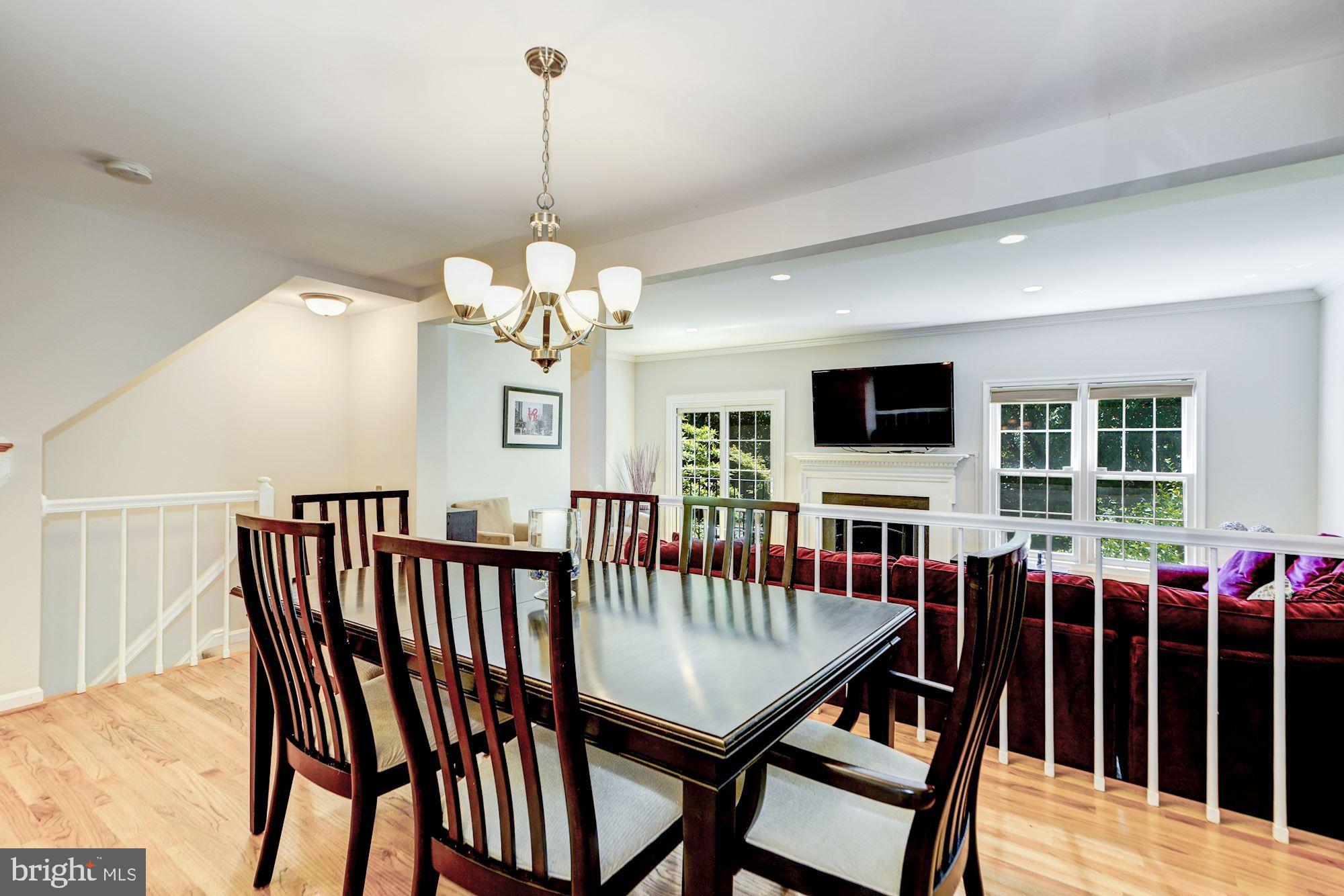4519 4th Road North Arlington, VA 22203 - Photo 8 of 32 Spacious dining room overlooking living room