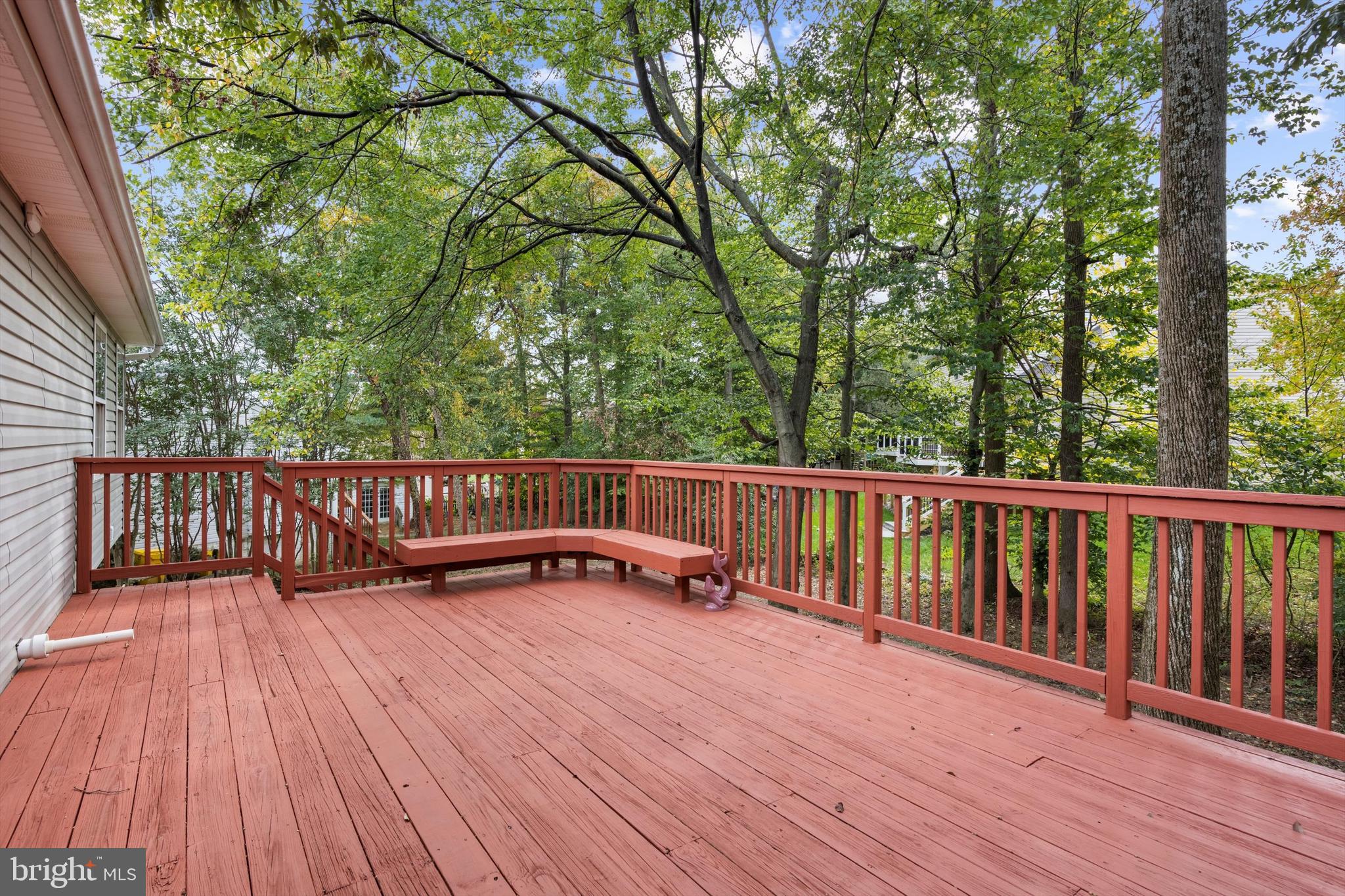 2335 Golden Chapel Road Odenton, MD 21113 - Photo 30 of 37 a view of balcony with wooden floor and fence