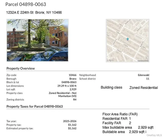 $325,000 | 1232 A East 224th Street | Edenwald