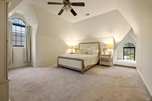 a view of a big yard in front of the house