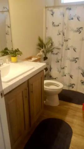 an entryway of a house with a view of bedroom