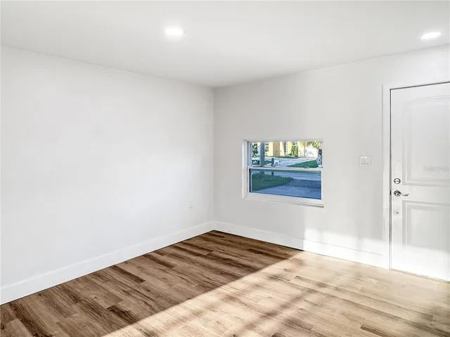 a view of a room with a empty space