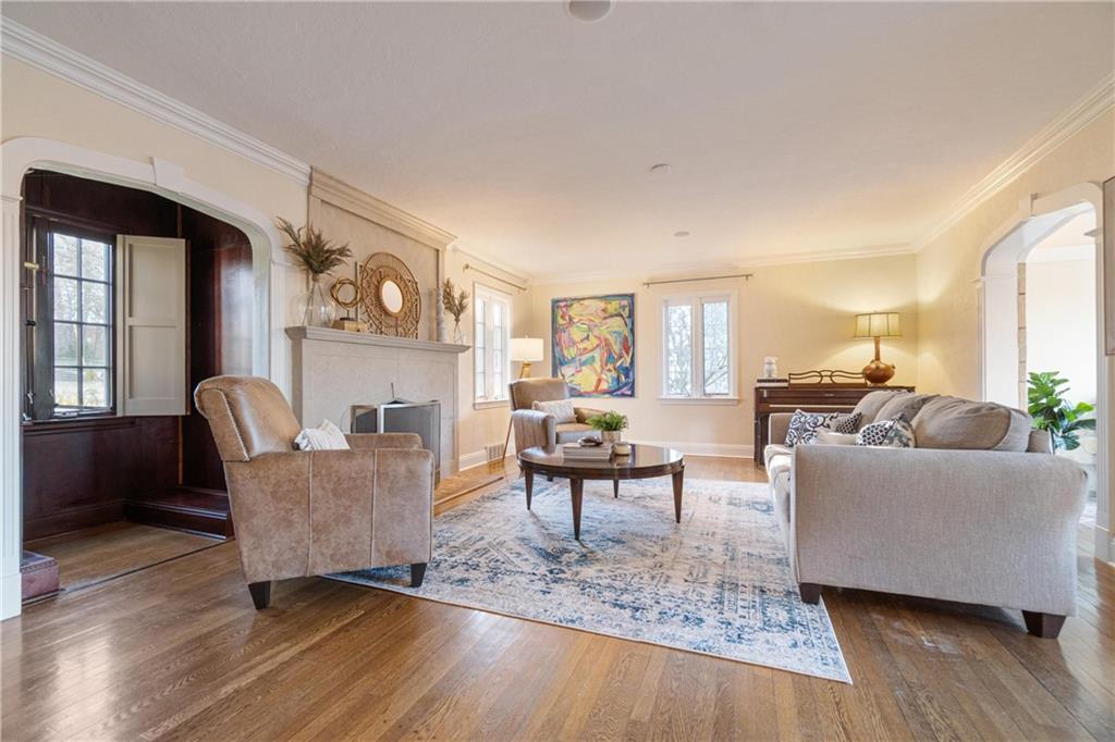 756 Osage Road Pittsburgh, PA 15243 - Photo 7 of 29 a living room with furniture and wooden floor