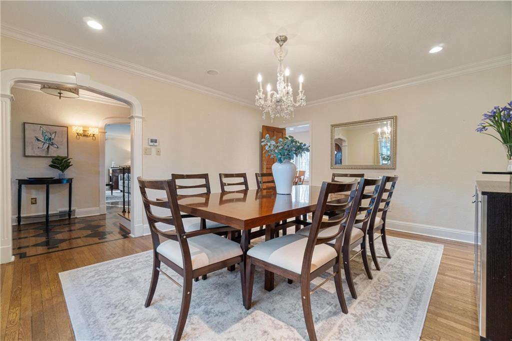 756 Osage Road Pittsburgh, PA 15243 - Photo 8 of 29 a view of a dining room with furniture and chandelier