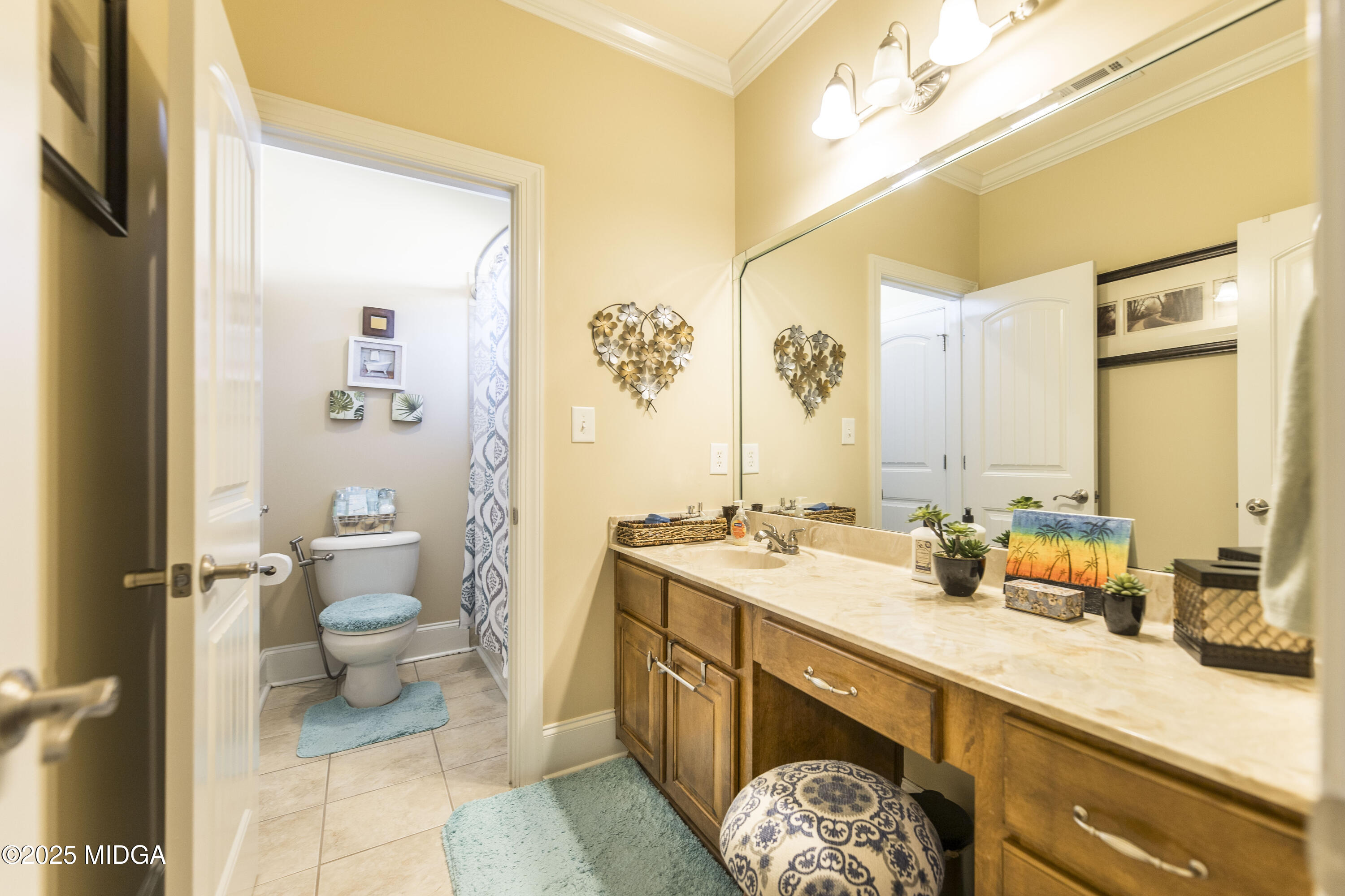 711 Latrobe Way Macon, GA 31220 - Photo 32 of 44 a bathroom with a double vanity sink toilet and a tub