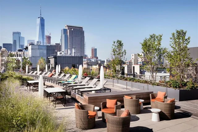 a view of outdoor space with seating area