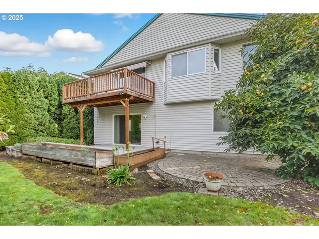 a view of outdoor space and deck