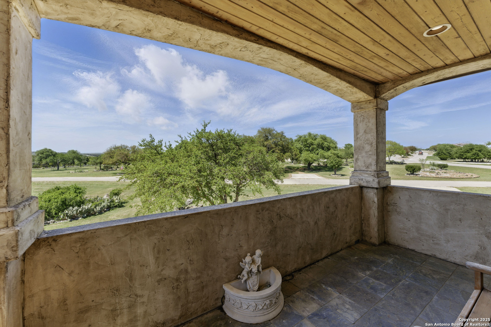 211 Macaw Lane Spring Branch, TX 78070 - Photo 34 of 85 a view of a porch with furniture and a yard