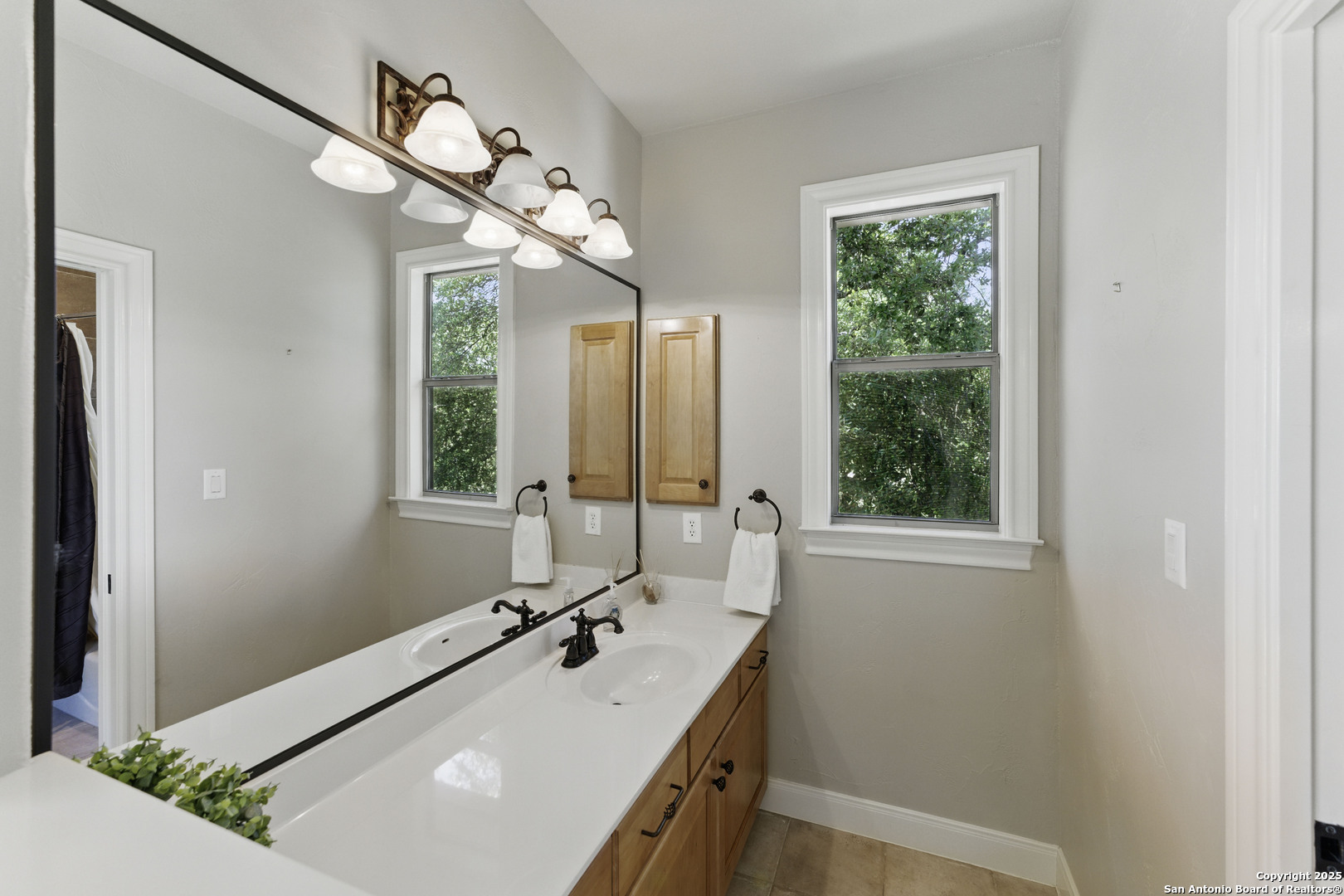 211 Macaw Lane Spring Branch, TX 78070 - Photo 38 of 85 a bathroom with a sink tub and a mirror