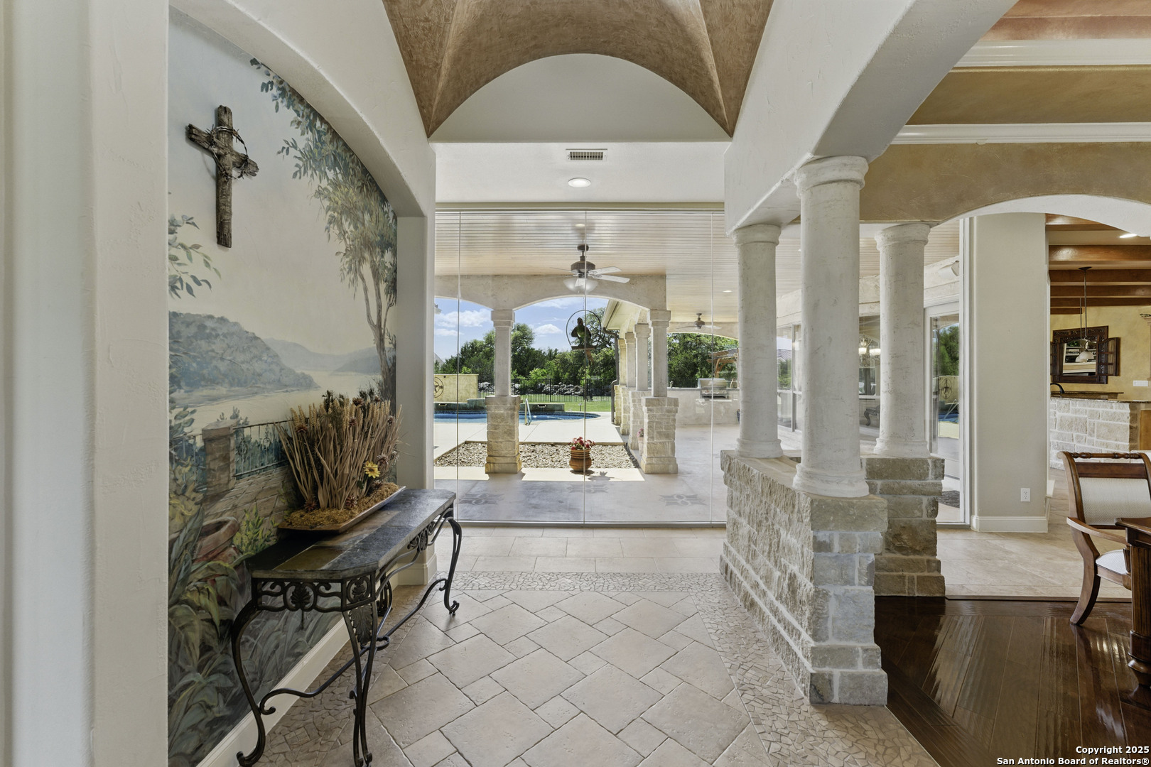211 Macaw Lane Spring Branch, TX 78070 - Photo 6 of 85 a living room with furniture and a floor to ceiling window