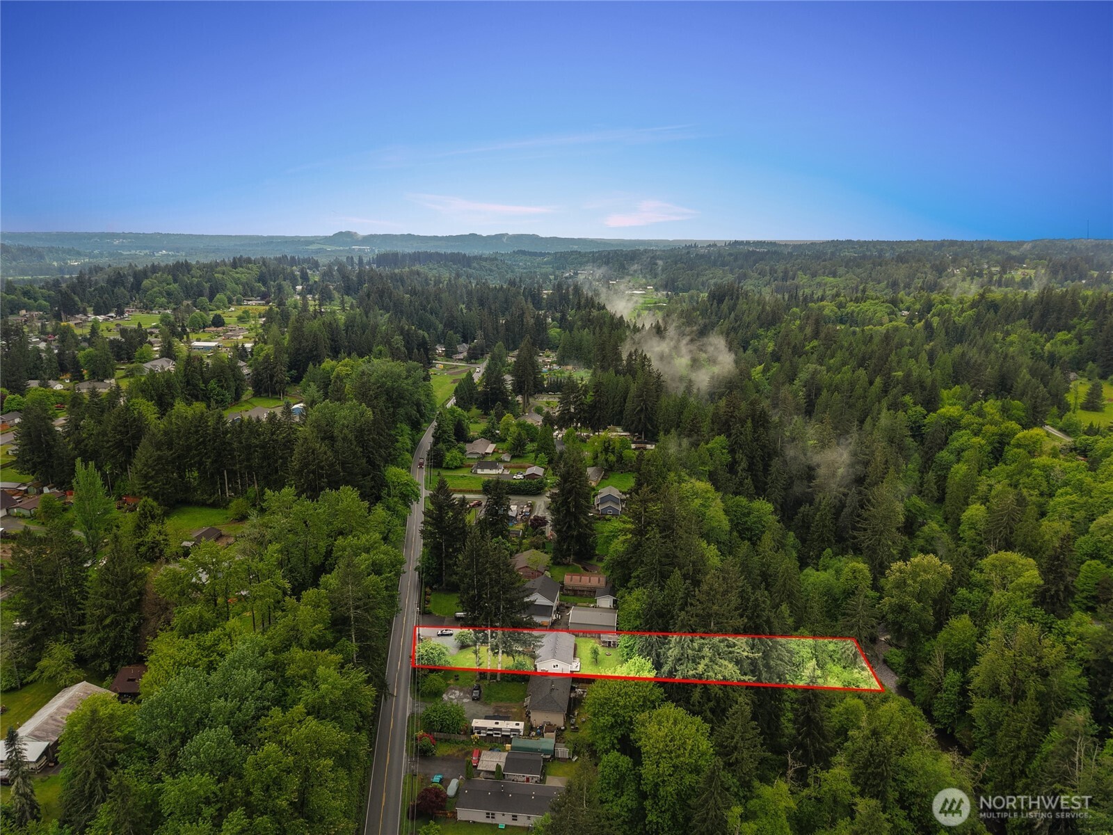 24711 Florence Acres Road Monroe, WA 98272 - Photo 32 of 33 an aerial view of residential house with green space