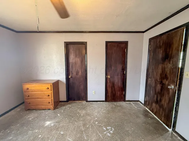 a view of room with front door