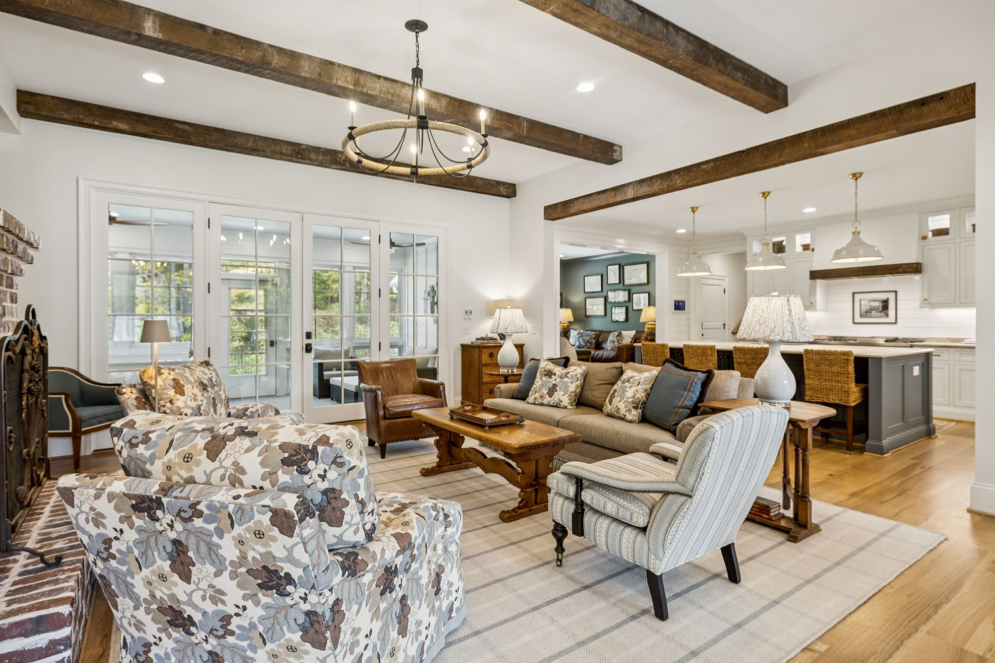 4388 Stenberg Road Whites Creek, TN 37189 - Photo 13 of 61 a living room with lots of furniture and a chandelier