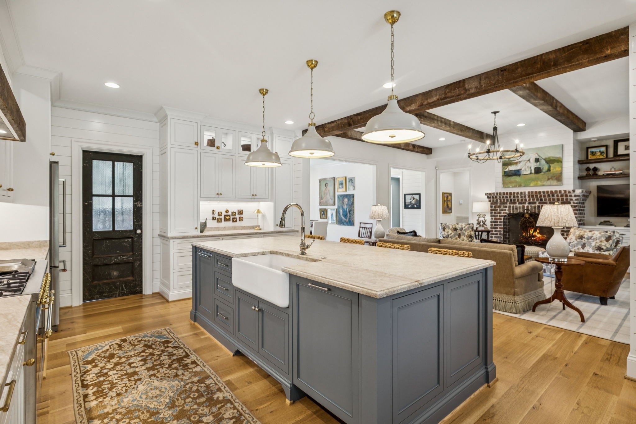 4388 Stenberg Road Whites Creek, TN 37189 - Photo 23 of 58 a large kitchen with stainless steel appliances kitchen island granite countertop a sink and a refrigerator