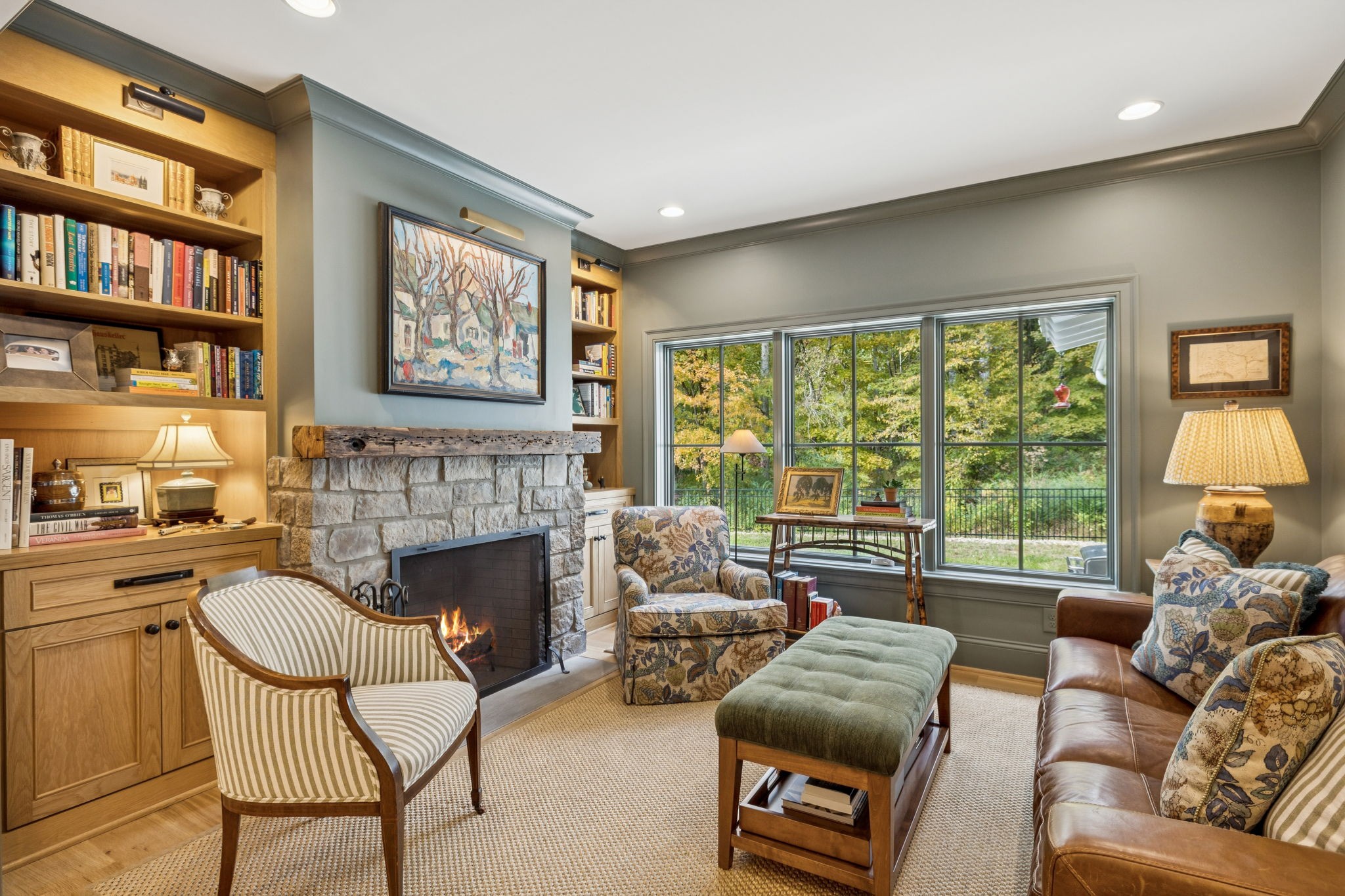 4388 Stenberg Road Whites Creek, TN 37189 - Photo 25 of 58 a living room with furniture and a fireplace