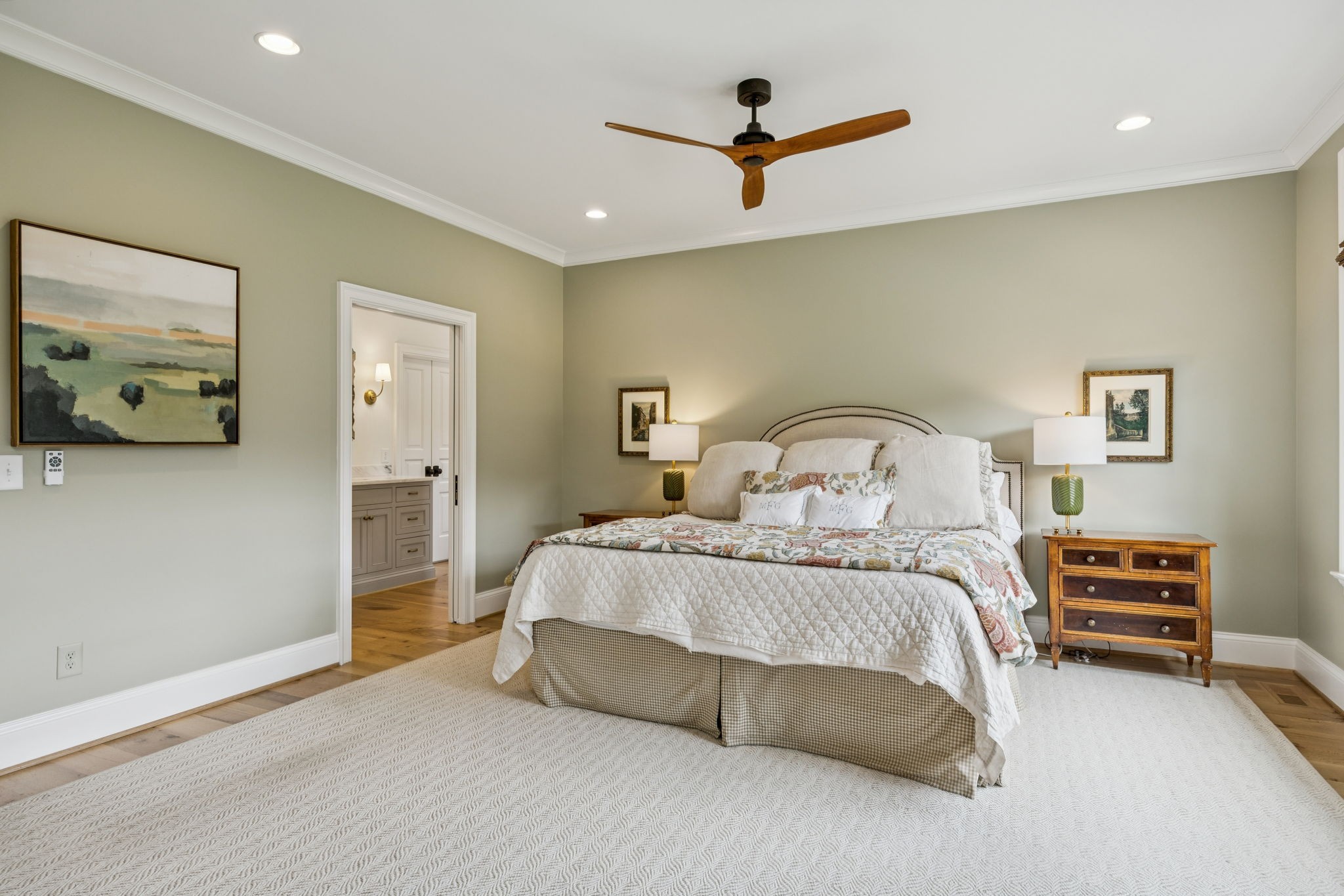 4388 Stenberg Road Whites Creek, TN 37189 - Photo 33 of 61 a bedroom with a bed and a painting on the wall