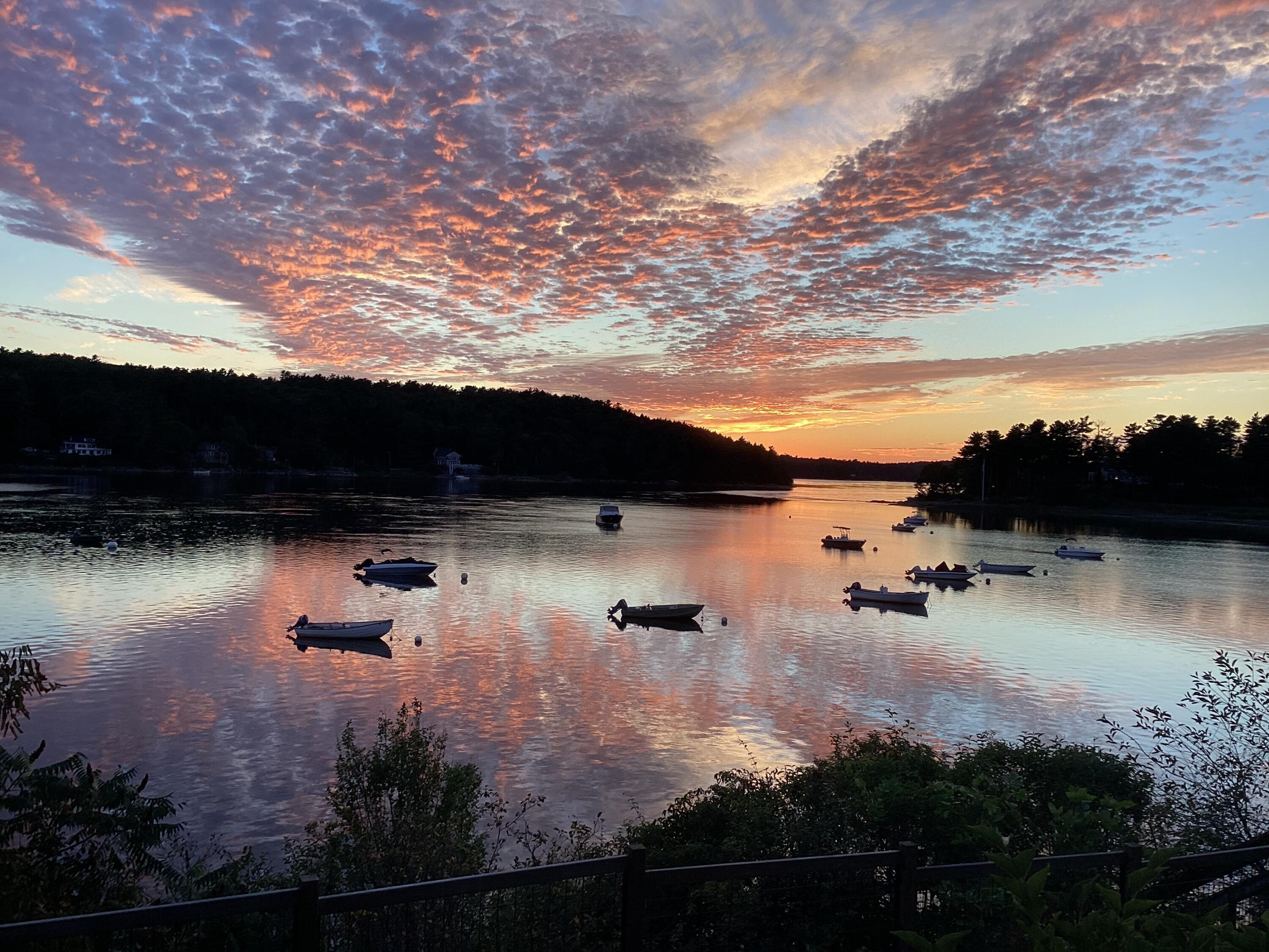 2 Old Stage Road Woolwich, ME 04579 - Photo 36 of 49 Sunset on the Kennebec River