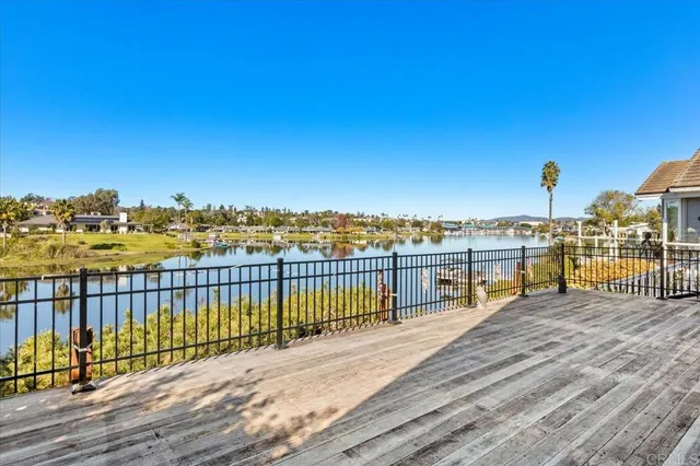 a view of a balcony with city