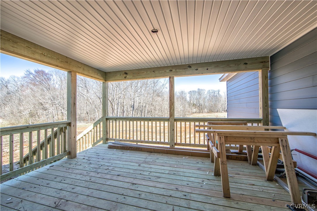 26 Perkins Road Cartersville, VA 23027 - Photo 20 of 22 The large covered back deck is perfect for enterta