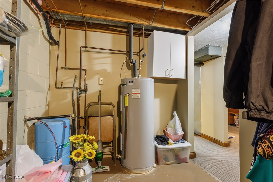 14816 Denman Road Wakeman, OH 44889 - Photo 22 of 41 Utility room featuring water heater
