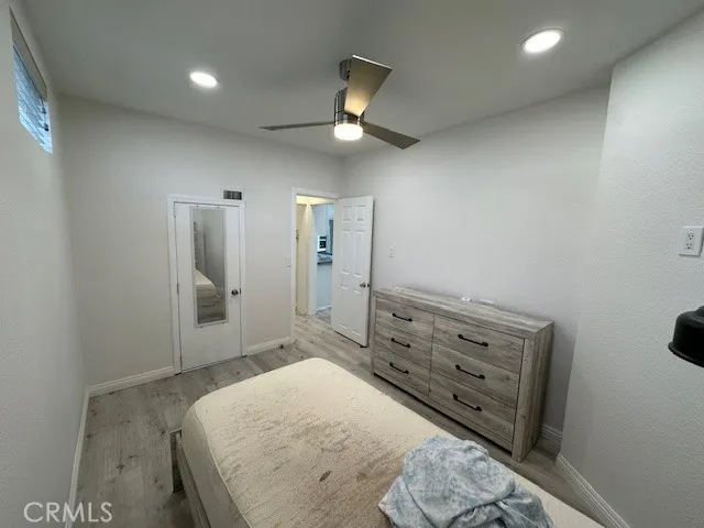 walk in closet with a couch