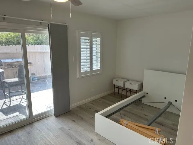 a sitting area with window