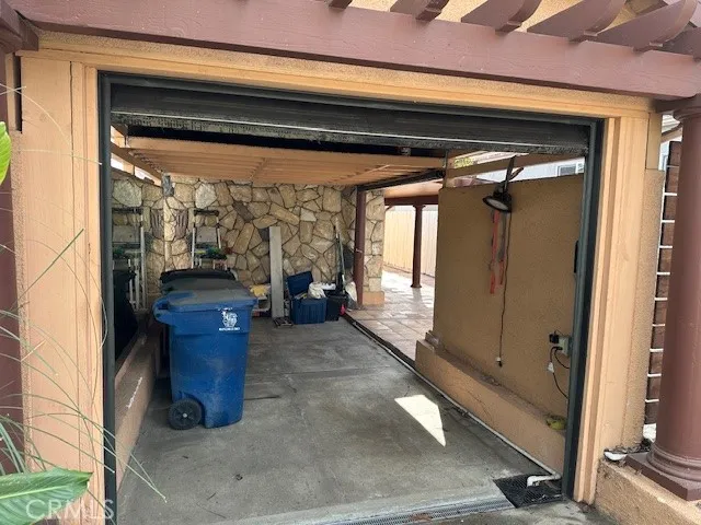 a view of a hallway with closet