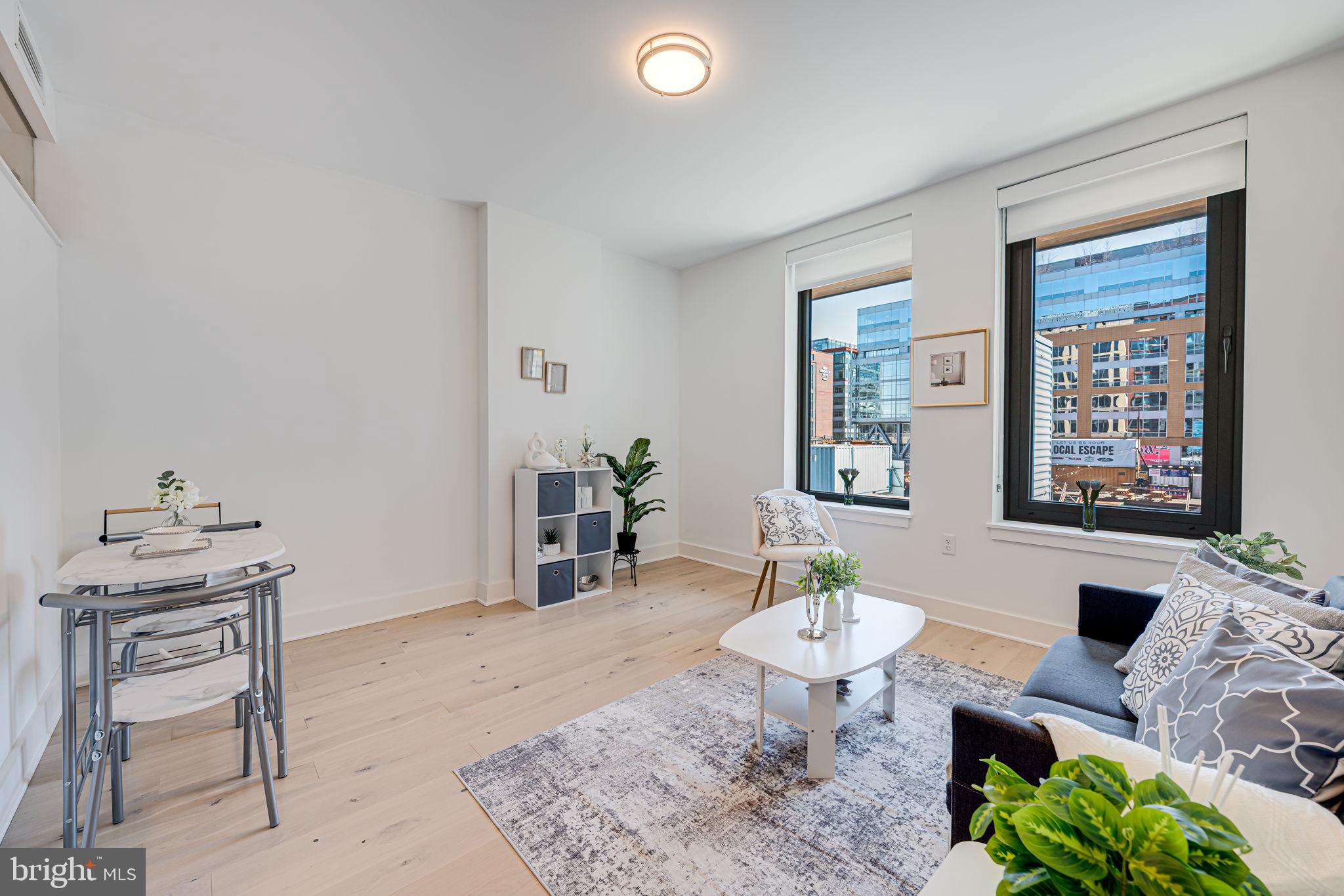 1211 Van Street Southeast, Unit 309 Washington, DC 20003 - Photo 29 of 66 a living room with furniture and a potted plant