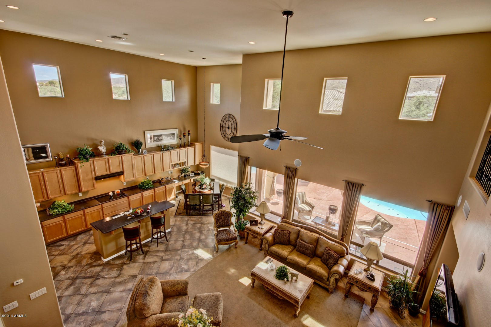 2407 West Corral Road Phoenix, AZ 85041 - Photo 14 of 22 Family Room and Kitchen from Loft