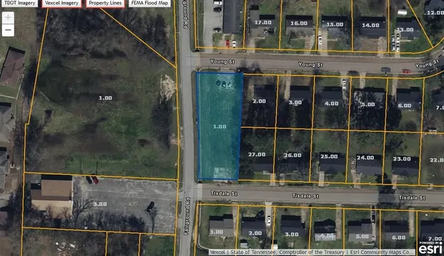 a view of a brick building with a large window