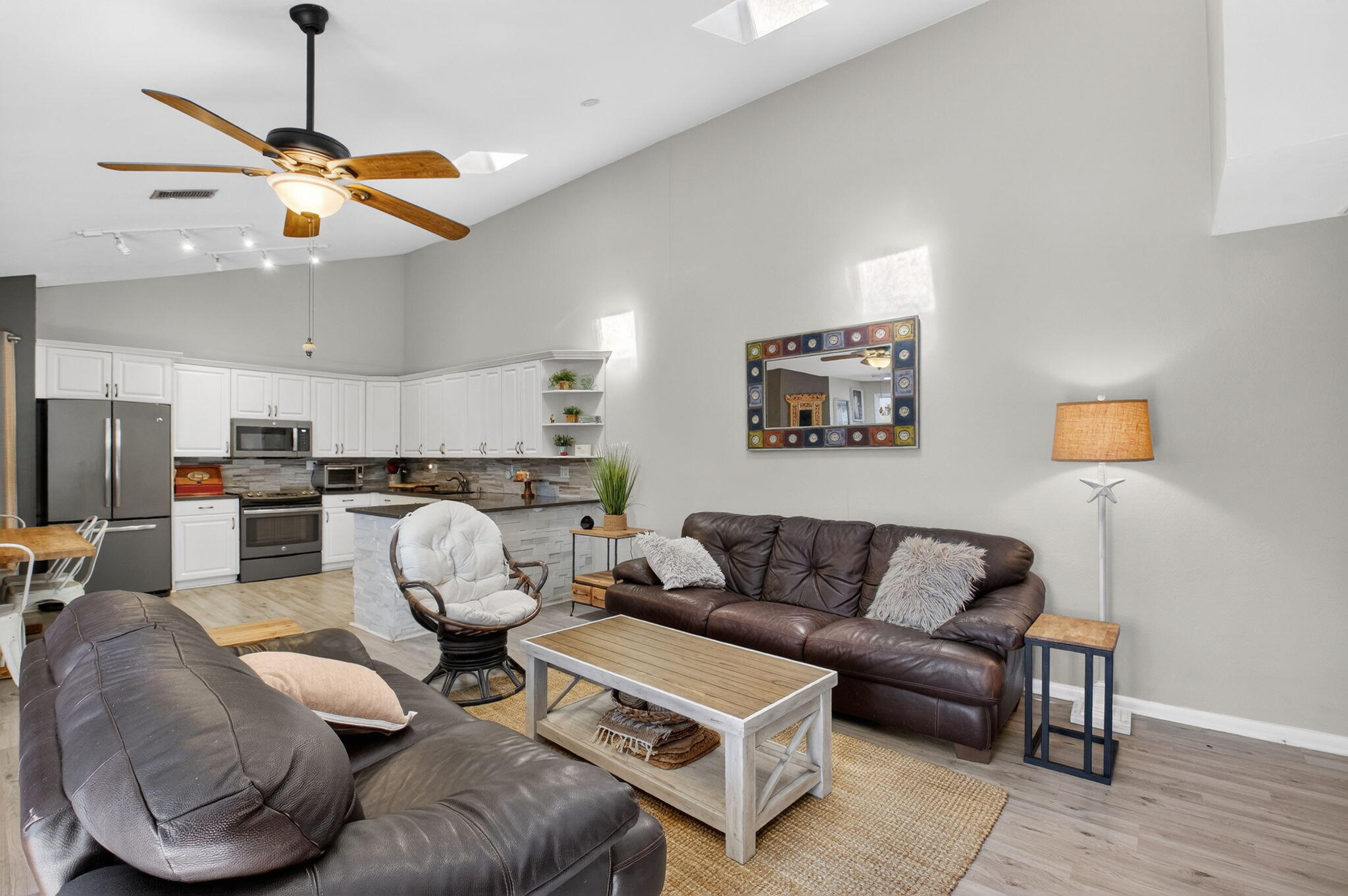 9842 Boca Gardens Trail, Unit C Boca Raton, FL 33496 - Photo 11 of 36 Living Area and Kitchen
